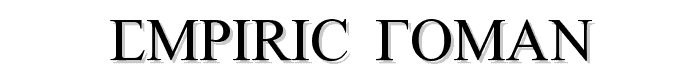 Empiric Roman font